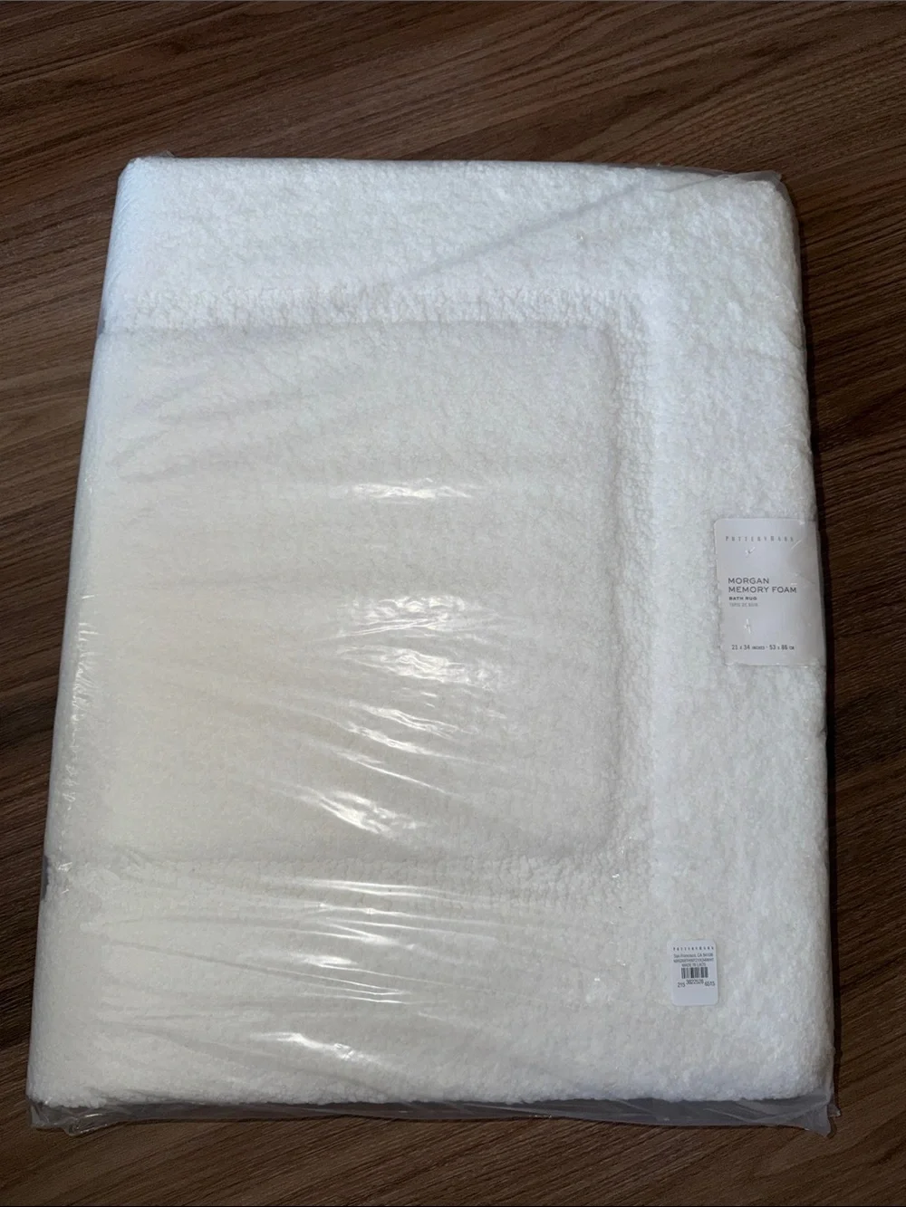 Pottery Barn White Bath Mat